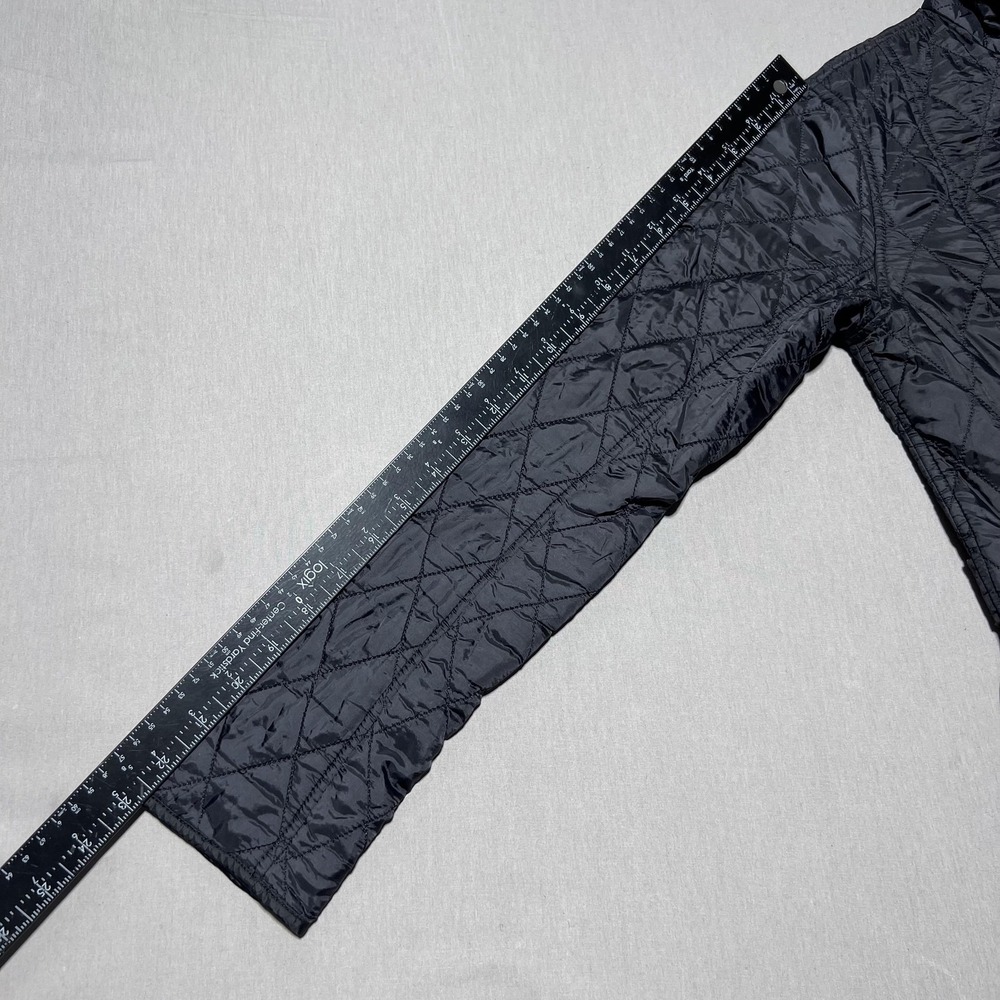 Barbour Chelsea Quilt‎ Lightweight Flyweight Jacket Womens US 4 UK 8 Black - Picture 16 of 16